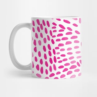 Watercolor dotted lines - magenta Mug